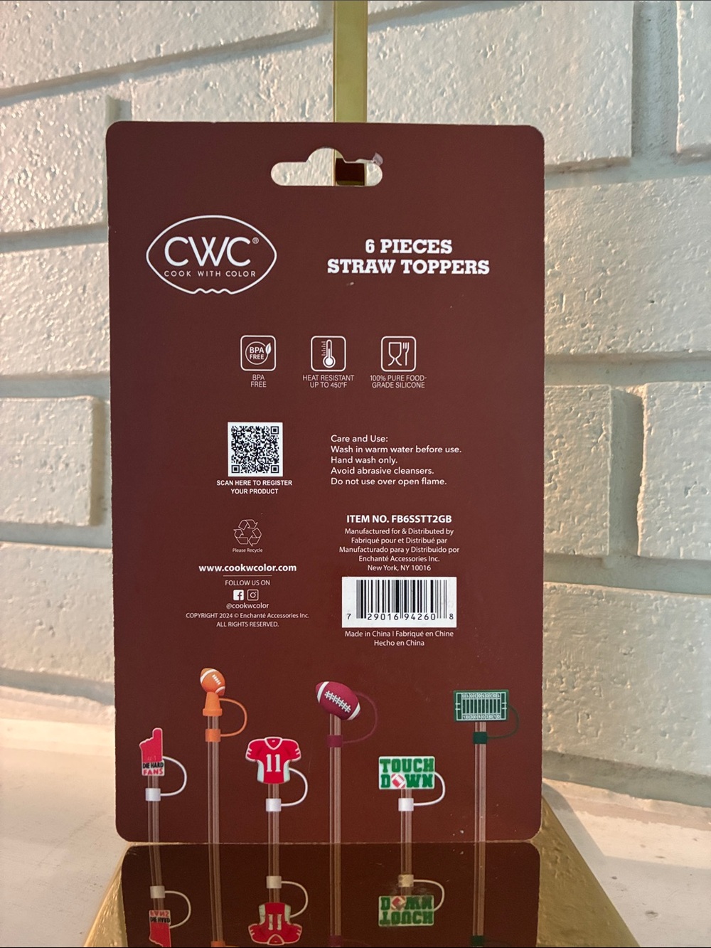 CWC Football Straw Toppers - Picture 2 of 5